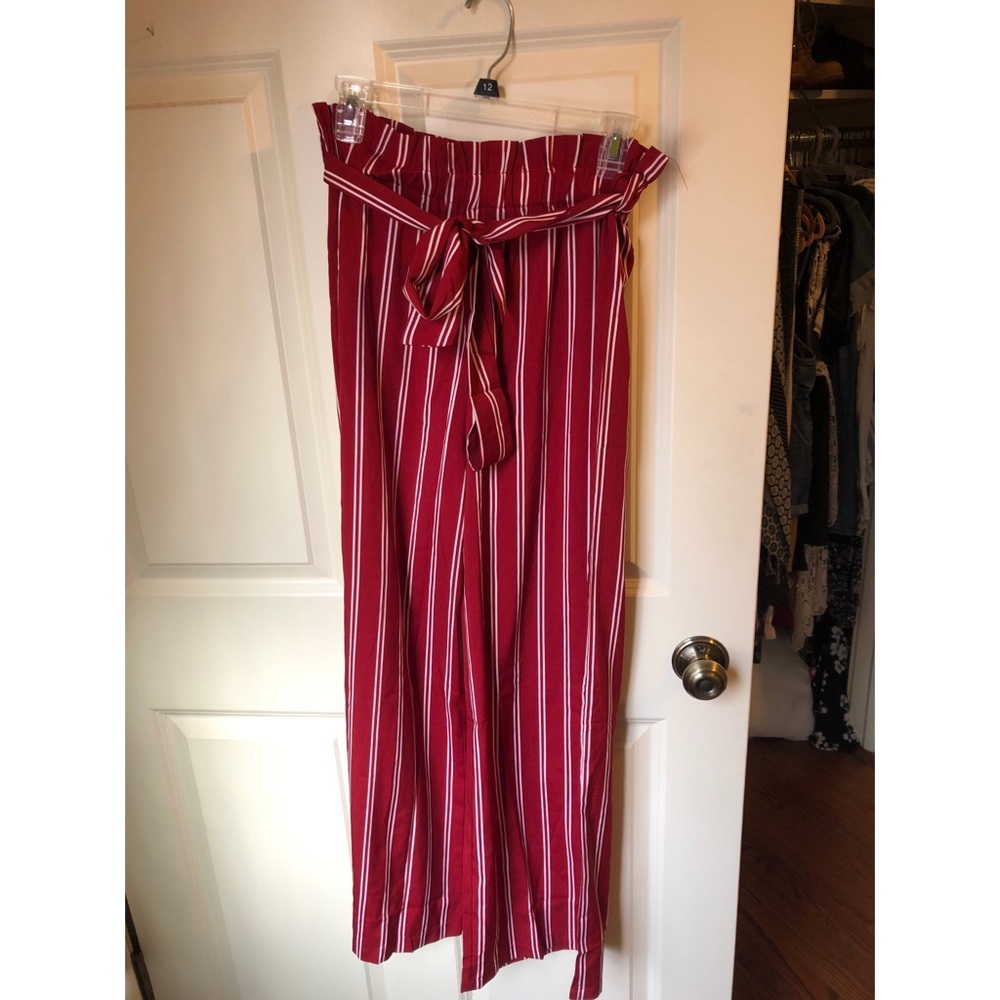 SheIn Striped wide leg pants size Medium - Picture 3 of 7